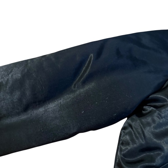 Bebe Y2K Black Puffer Jacket Goose Down Feather Rabbit Fur Lining - Picture 6 of 7